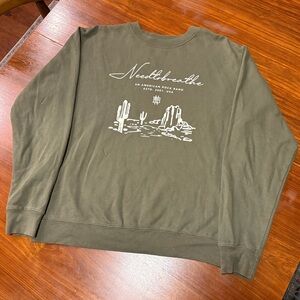 Needtobreathe Olive Green Band Sweatshirt M need to breathe
